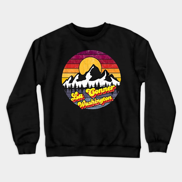 La Conner Washington Crewneck Sweatshirt by Jennifer